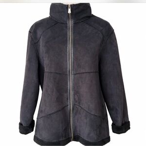 Carnage Coat Faux Suede Jacket  Black Size 2X Winter Fall Jacket Cozy